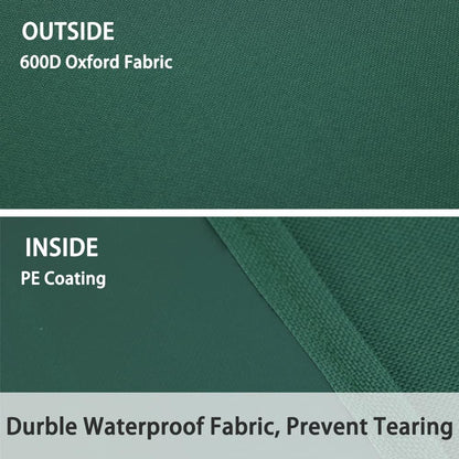 Leaf Tarp with 4 Handles Garden Waste Yard Tarps Extra Reinforced Corner Waterproof Reusable Durable Tarp Collector for Clean-Ups