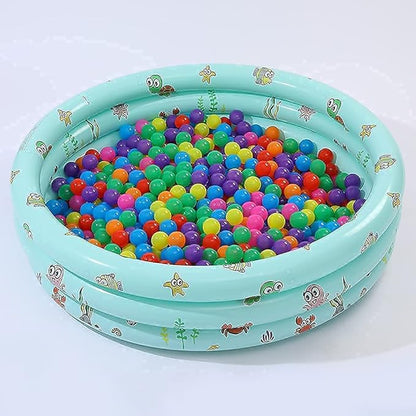 Ball Pit Balls for Kids, Plastic Refill 2.2 Inch Balls, 100 Pack, Bright Colors, Phthalate and BPA Free, Includes a Reusable Storage Bag with Zipper