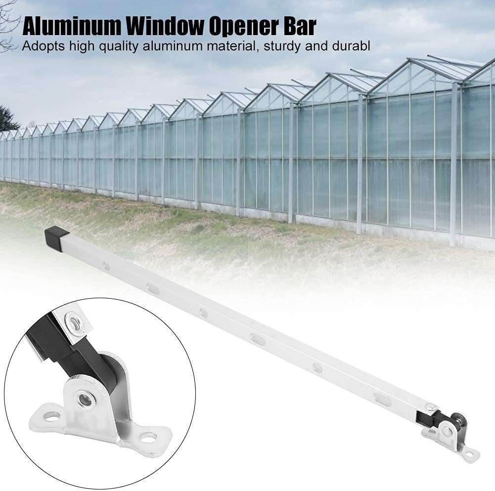 Tyenaza Manual Greenhouse Support, Aluminum Greenhouse Window Stay Kit Roof Vent Opener Bar for Garden Greenhouses Roof Ventilation