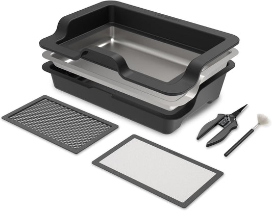 AC Infinity Large Trim Tray System 20-Inch, Interchangeable 3-Tray & 2-Screen Kit, Ergonomically