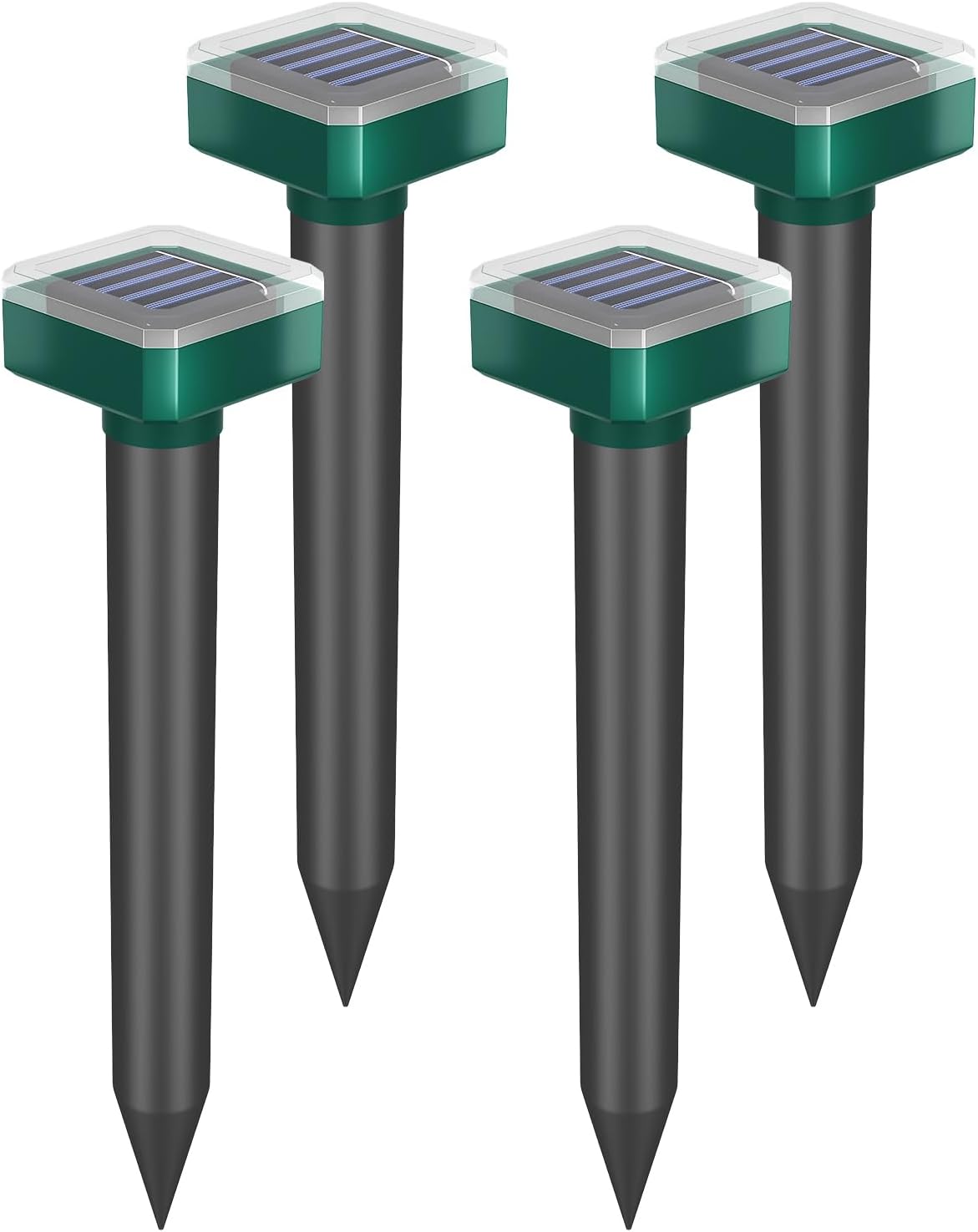 Snake Repellent for Yard & Outdoors - Solar-Powered Sonic Snake Deterrent Devices, Waterproof, Pet Safe Rattlesnake Repellent (6)