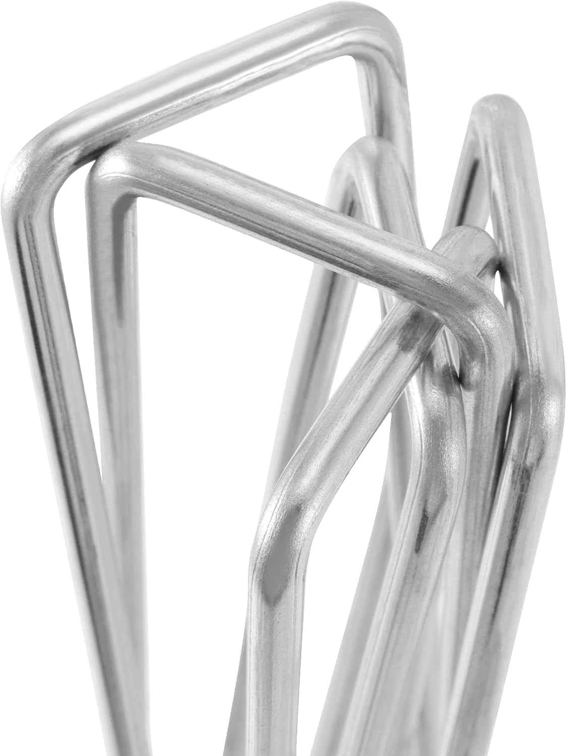 50 PCS 12 Inch 8 Gauge Garden Landscape Staples, Galvanized U-Shaped Landscape Pins, Garden Securing Stakes for Anchoring Landscape Fabric Irrigation Tubing Dog Fencing Weed Barrier Fabric
