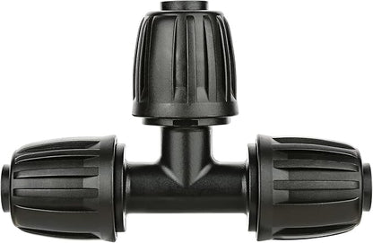 Drip Irrigation Parts for 1/2" Tubing: Drip Hose Connectors for Garden Irrigation System - Splitters for Irrigation Fitting Barbed Tee (10pcs)