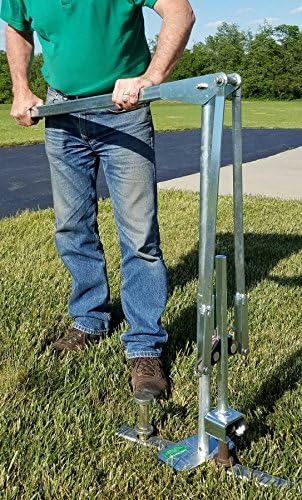 JackJaw 307 Stake Puller Tool for Heavy Metal Stakes, Removes Rebar Stakes, Includes Adapter for Easy Use