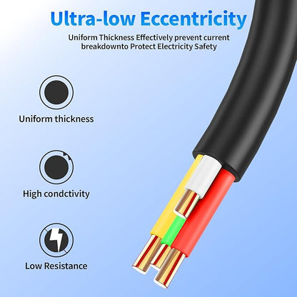 18/4 Solid Sprinkler System Wire 50ft, 18 Gauge Irrigation Wires PVC Jacket Sprinkler Cable for Underground Irrigation Valves Field Central Control System