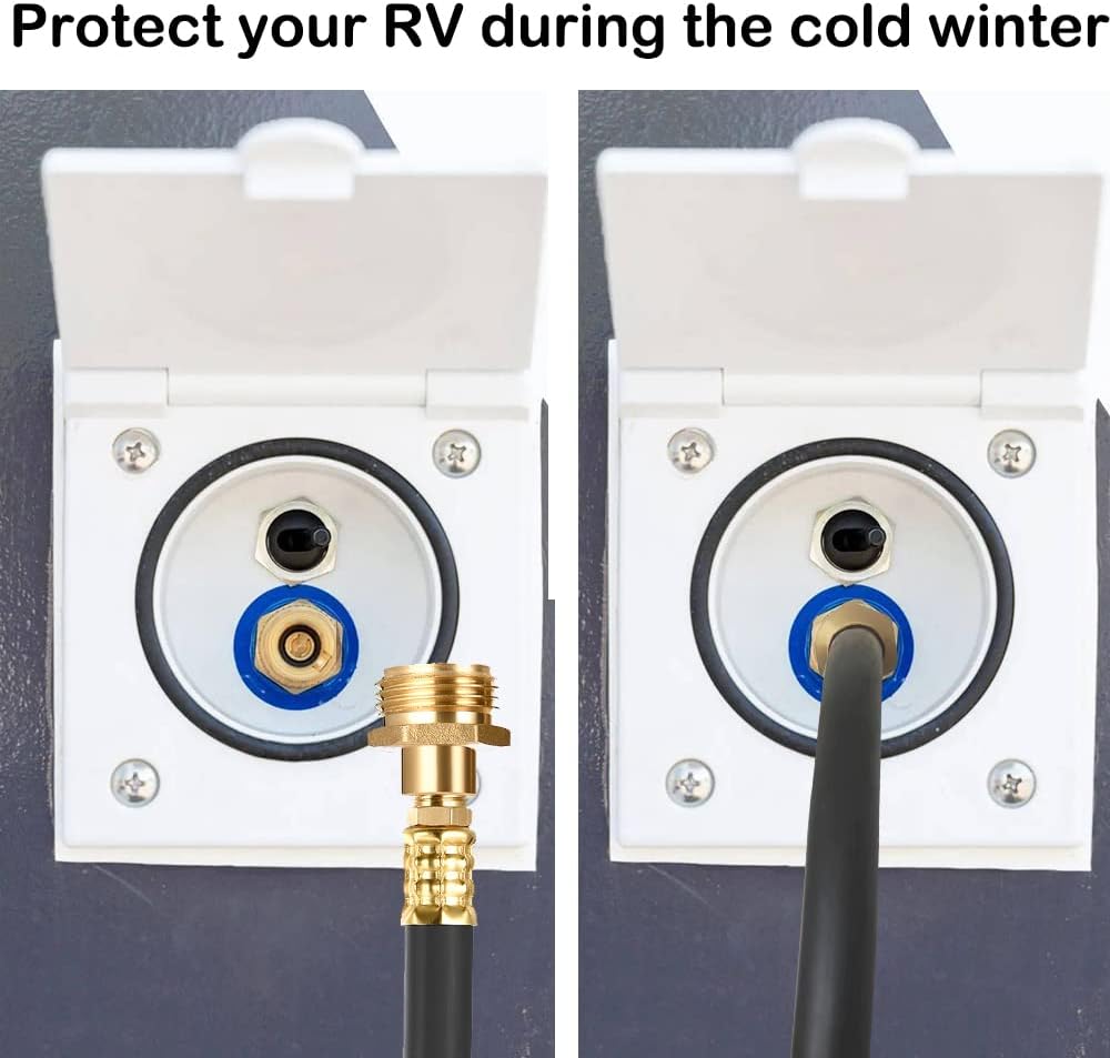 RV Winterizing Kit with Sprinkler Blowout Adapter, Shut Off Valve,Winterizing RV, Camper, Boat, Motorhome,Garden hose blowing adapter