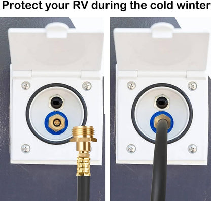 RV Winterizing Kit with Sprinkler Blowout Adapter, Shut Off Valve,Winterizing RV, Camper, Boat, Motorhome,Garden hose blowing adapter