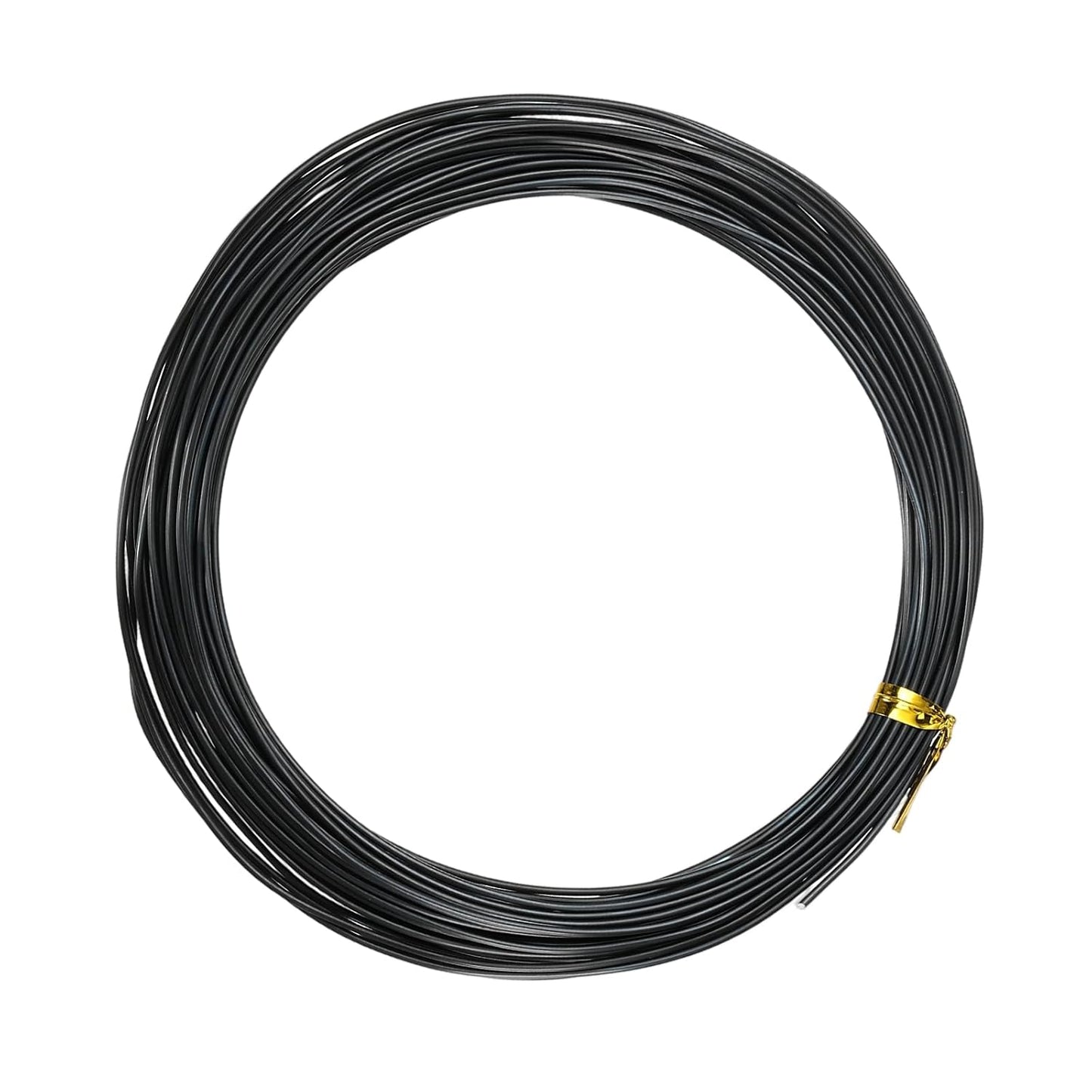 Bonsai Training Wire, 1mm x 32.8 ft Anodized Aluminum Floral Plant Training Wire Bendable Metal Stems Accessories for Gardening Branch Fixing Crafts (Black)