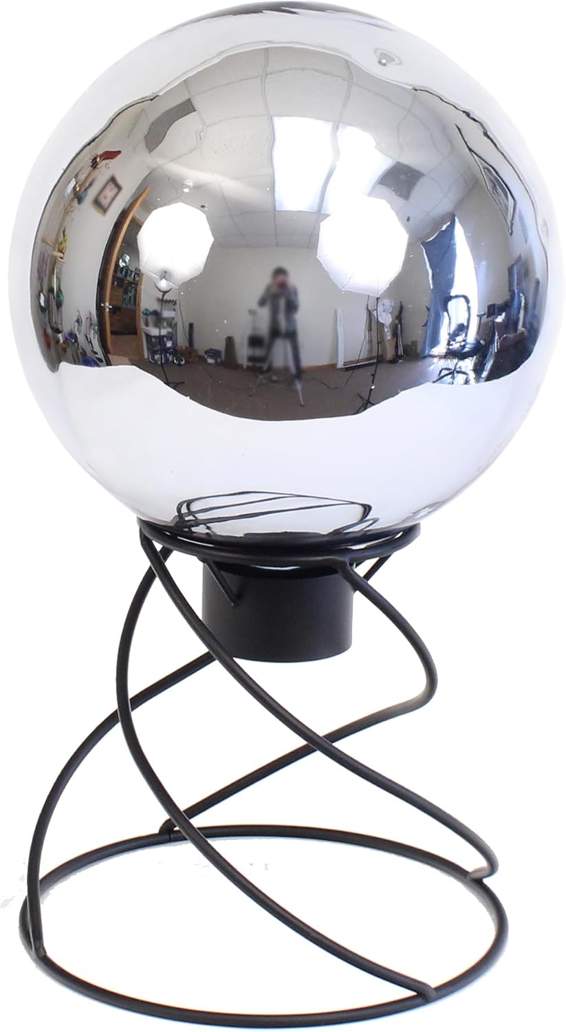 Echo Valley 8102 10-Inch Glass Gazing Globe, Silver