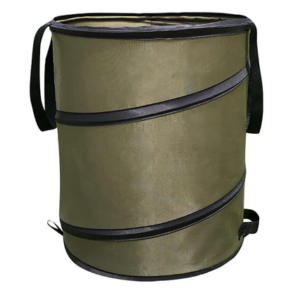Camping Trash Can, Pop-Up Trash Can/Recycle Bin, Car Garbage Can,Reusable Outdoor Trash Garden Yard Trash Bag Foldable Camping Recycling Bin (Green10gallons)