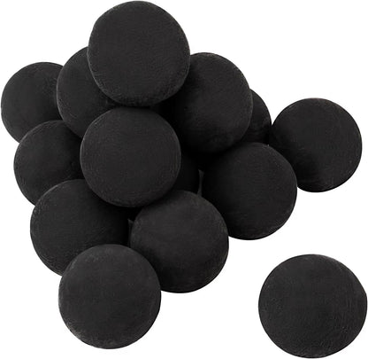 Skyflame Ceramic Balls, Set of 15 Round Fire Stones Set for Indoor and Outdoor Fire Pits or Fireplaces Accessory, 3 Inch, Black