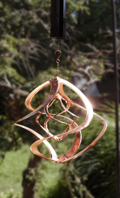 Red Carpet Studios Cosmix Copper Double Wind Sculpture, Small (31058), 14 Inch