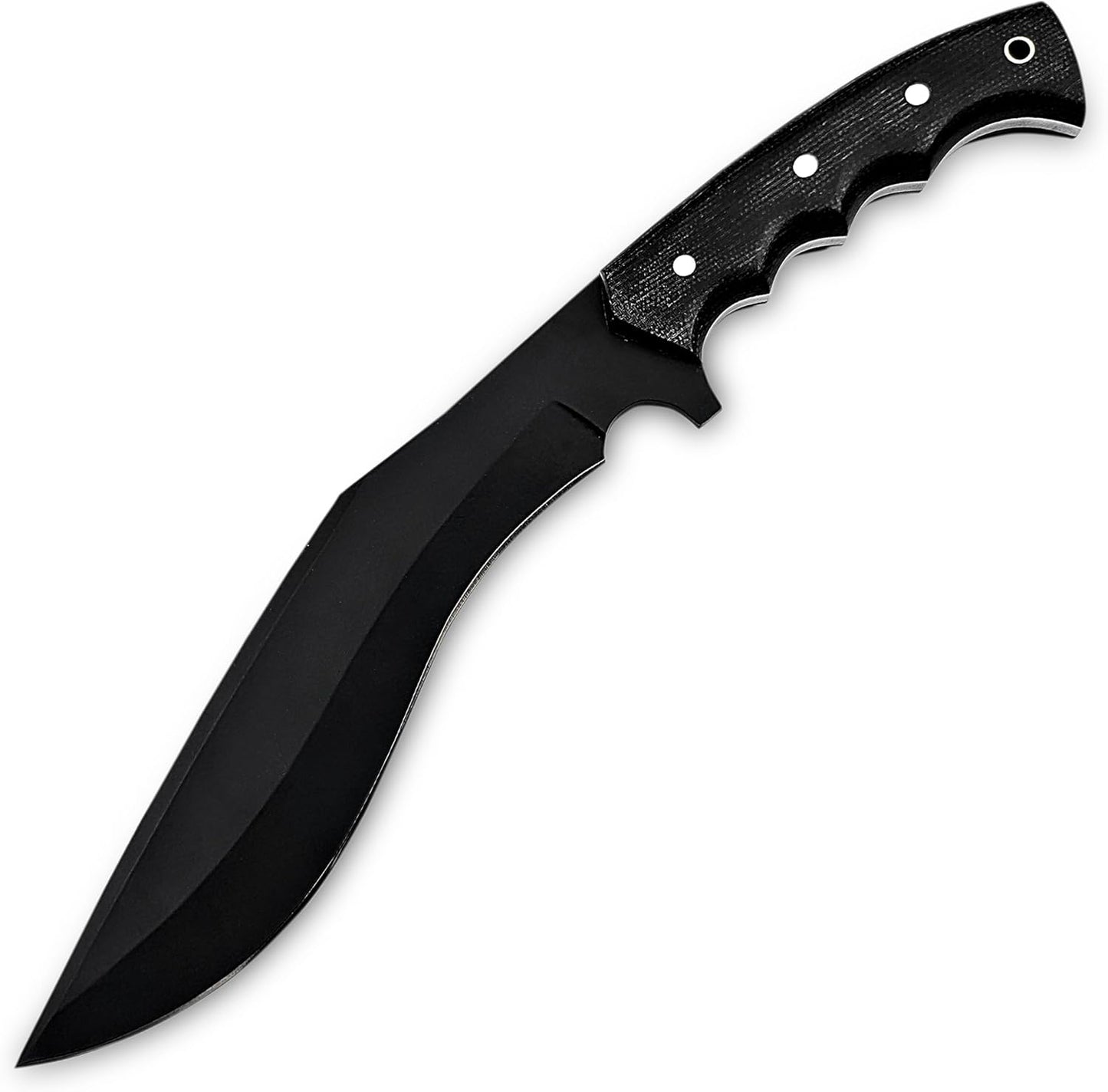 Poshland Handmade Kukri Knife with D2 Steel Blade, Durable G10 Handle, Premium Leather Sheath, Ideal for Carving, Hunting, Outdoor Use, and Gift for Adults