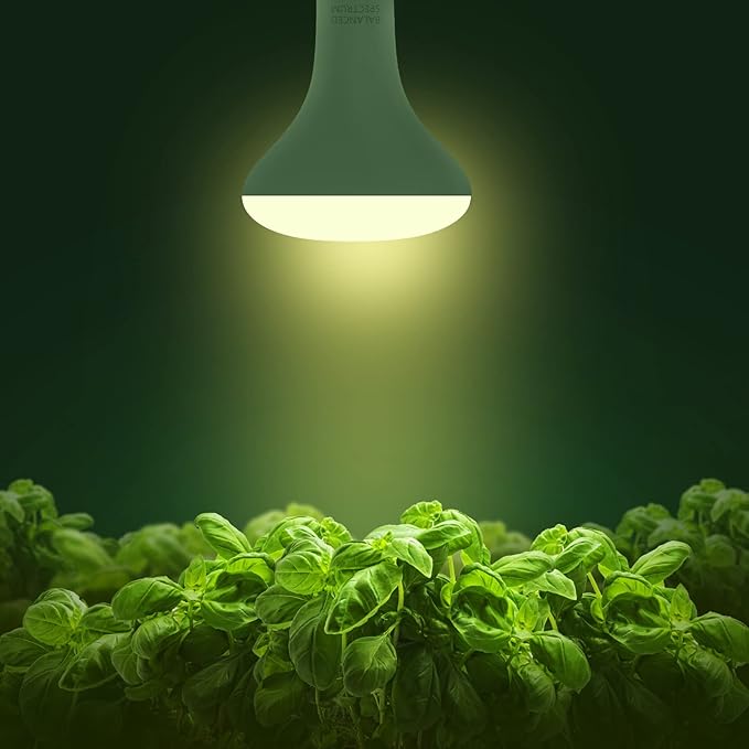 Briignite 4 Pack LED Grow Light Bulb, BR30 Grow Light Bulbs, Full Spectrum Grow Light Bulb 12W, 120W Equivalent, E26 Plant Light Bulbs, Grow Light for Indoor Plants, Seedlings, Greenhouse
