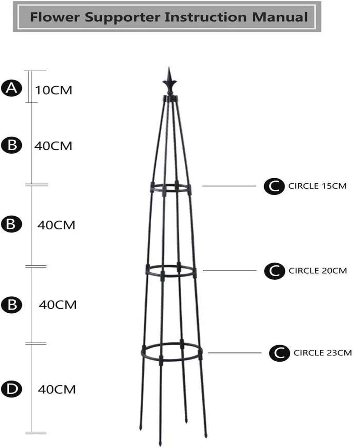 Garden Obelisk Trellis for Climbing Plants, 67inch lron Pipe Wrapped in Plastic Plant Support, Rust-Resistant Outdoor Garden Structure for Roses, Vines, and Flowers, Easy Assembly, Durable Design.