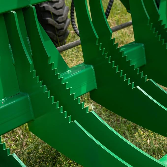 Titan Attachments 84" HD Root Grapple Rake Attachment, Fits John Deere Hook & Pin Tractors, Twin