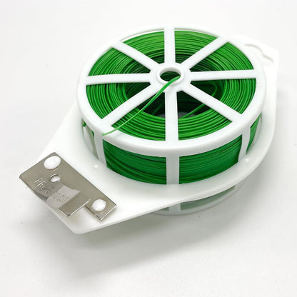 656ft (200m) Twist Ties, Garden Plant Ties with Cutter, Reusable Multifunctional Plant Ties, Fixing Vines Plant Support for Gardening Home Office(Green)