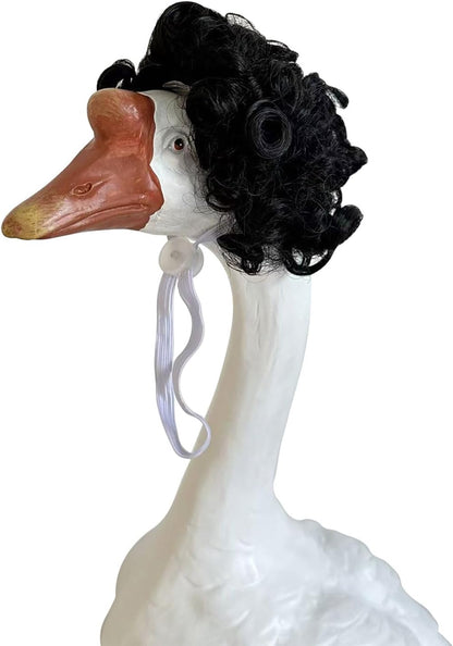 Porch Goose Wigs, Porch Goose Outfits Lawn Goose Statue Accessories for Outdoor Garden Patio Yard Goosey Decor （Style 12）