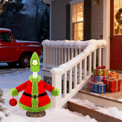 Christmas Winter Goose Outfit for 23" Porch Goose Holiday Red Green Cloths Costume Xmas Winter Outdoor Garden Patio Yard Lawn Art Decoration