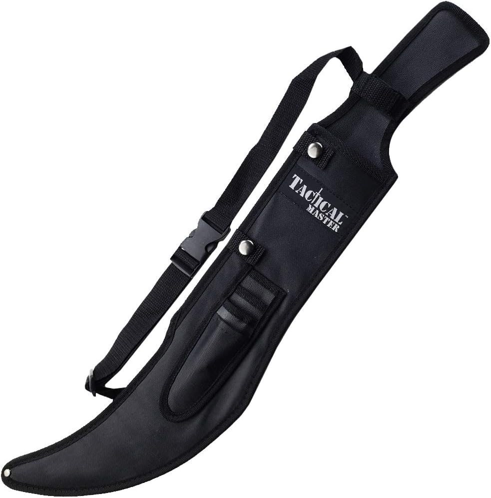 26" Fantasy Tactical Machete with 3 Fixed Blade Knives Set. 440 Stainless Steel Blade. for Collection, Gift and Outdoor Sport Activitve (Red)