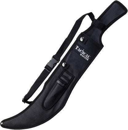 26" Fantasy Tactical Machete with 3 Fixed Blade Knives Set. 440 Stainless Steel Blade. for Collection, Gift and Outdoor Sport Activitve (Red)