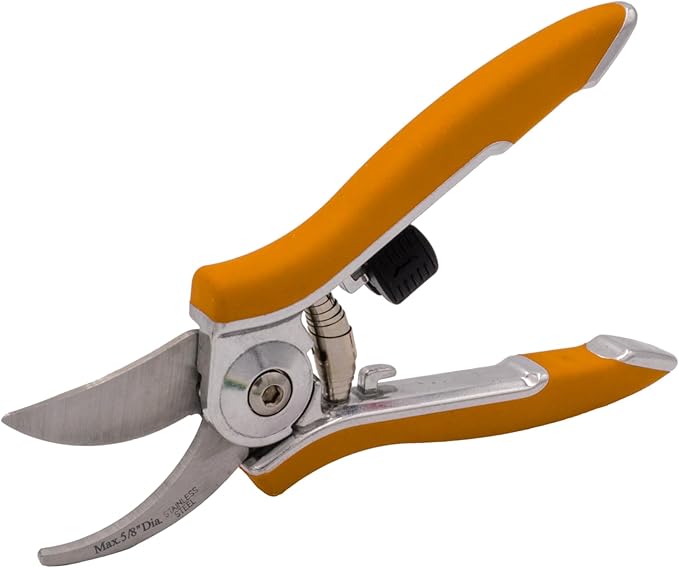 Dramm 18012 Stainless Steel Compact Pruner, Orange