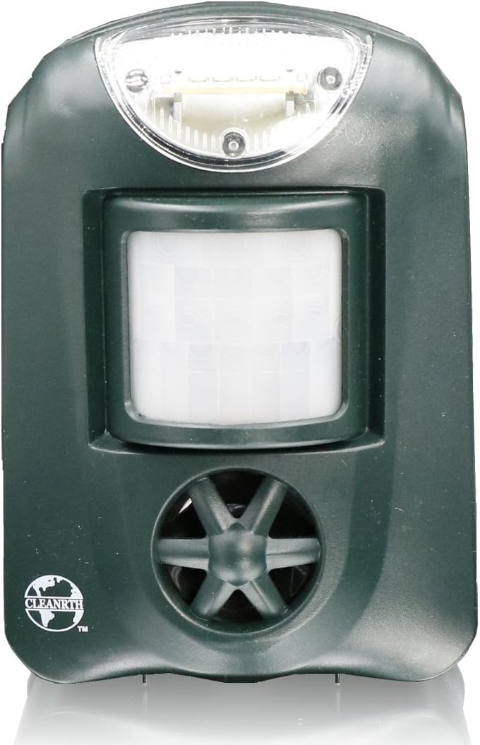 Cleanrth TSBR610 Advanced Sonic & Ultrasonic Bird Repeller - Includes Triple Scan Technology