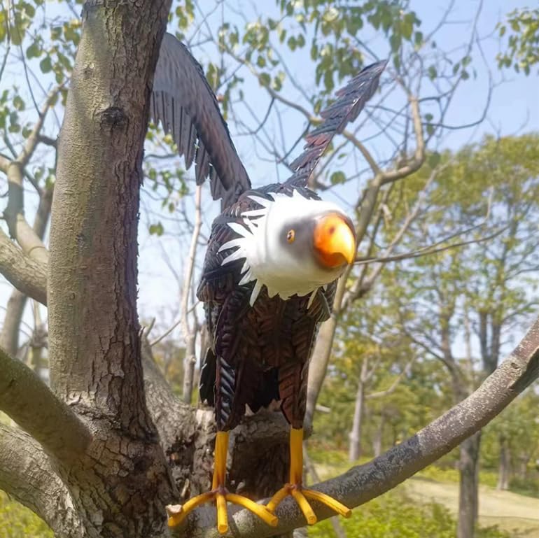 Eagle Statue Animal Sculpture Garden Decoration Metal Yard Art for Yard Outdoor Decoration