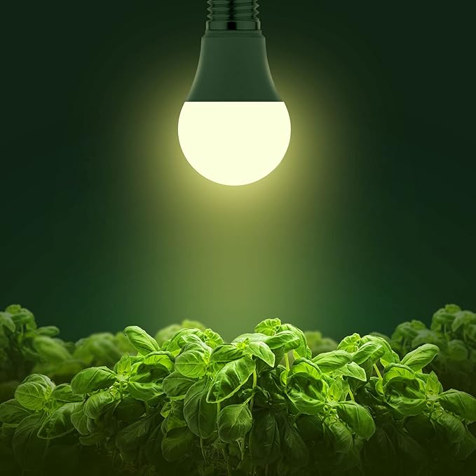 Briignite Grow Light Bulbs, LED Grow Light Bulb A19 Bulb, Full Spectrum Grow Light Bulb, Plant Light Bulbs E26 Base, 11W Grow Bulb 100W Equivalent, Grow Light for Indoor Plants, Seed Starting, 12Pack