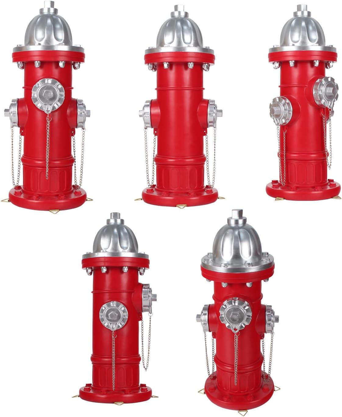 Dog Fire Hydrant Pee Post Statue with 4 Stakes, Puppy Fire Hydrant for Dogs to Pee On Fake Hydrant Statue Pee Post Training Tool Yard Garden Lawn Ornament Outdoor Statue