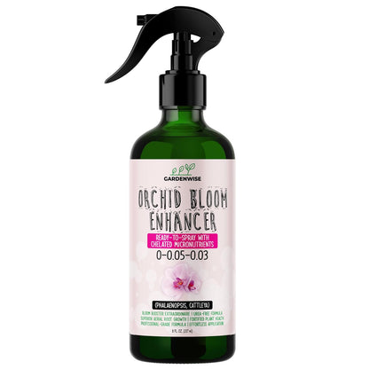Orchid Food Bloom Booster Fertilizer - Bloom Orchids Fertilizer – Phosphorus and Potassium Formula 0-0.05-0.03 - Ready-to-Use Spray with Chelated Micronutrients (8 OZ)