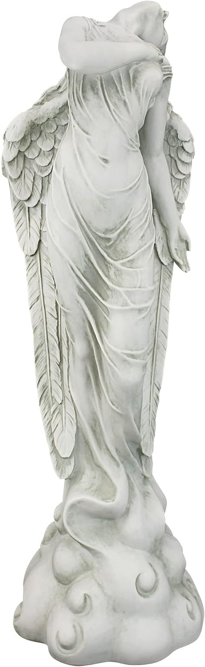 Design Toscano Ascending Angel Garden Statue, Medium, Antique Stone