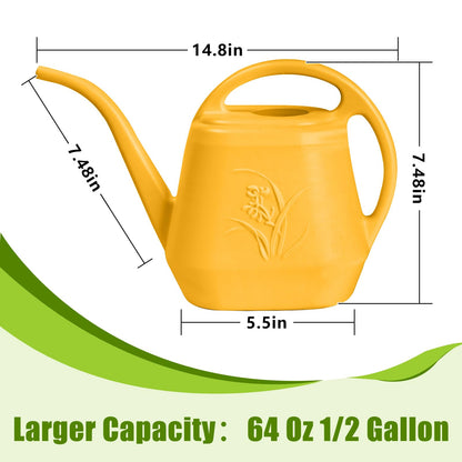 VKPLITE Hand Plastic Watering Can - for Indoor and Outdoor Home Garden Plants - with Long Spout