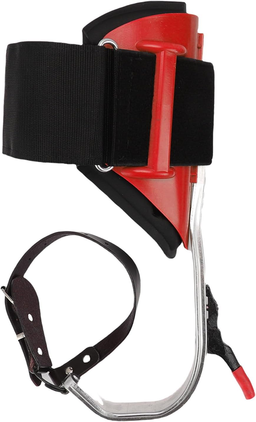 Tree Climbing Spikes Kit Aluminum Alloy Adjustable Tree Climbing Equipment with Anti Slip Pedal for Gardening Fruit Picking