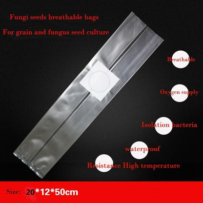 SUCOHANS 10 Count Mushroom Bags/All in One Mushroom Grow Bag/Farm-Mushroom Spawn/Sealable Spawn/Myco Bags,Large Size 8" X 5" X 19",0.2 Micron Filter, 3 Mil Polypropylene