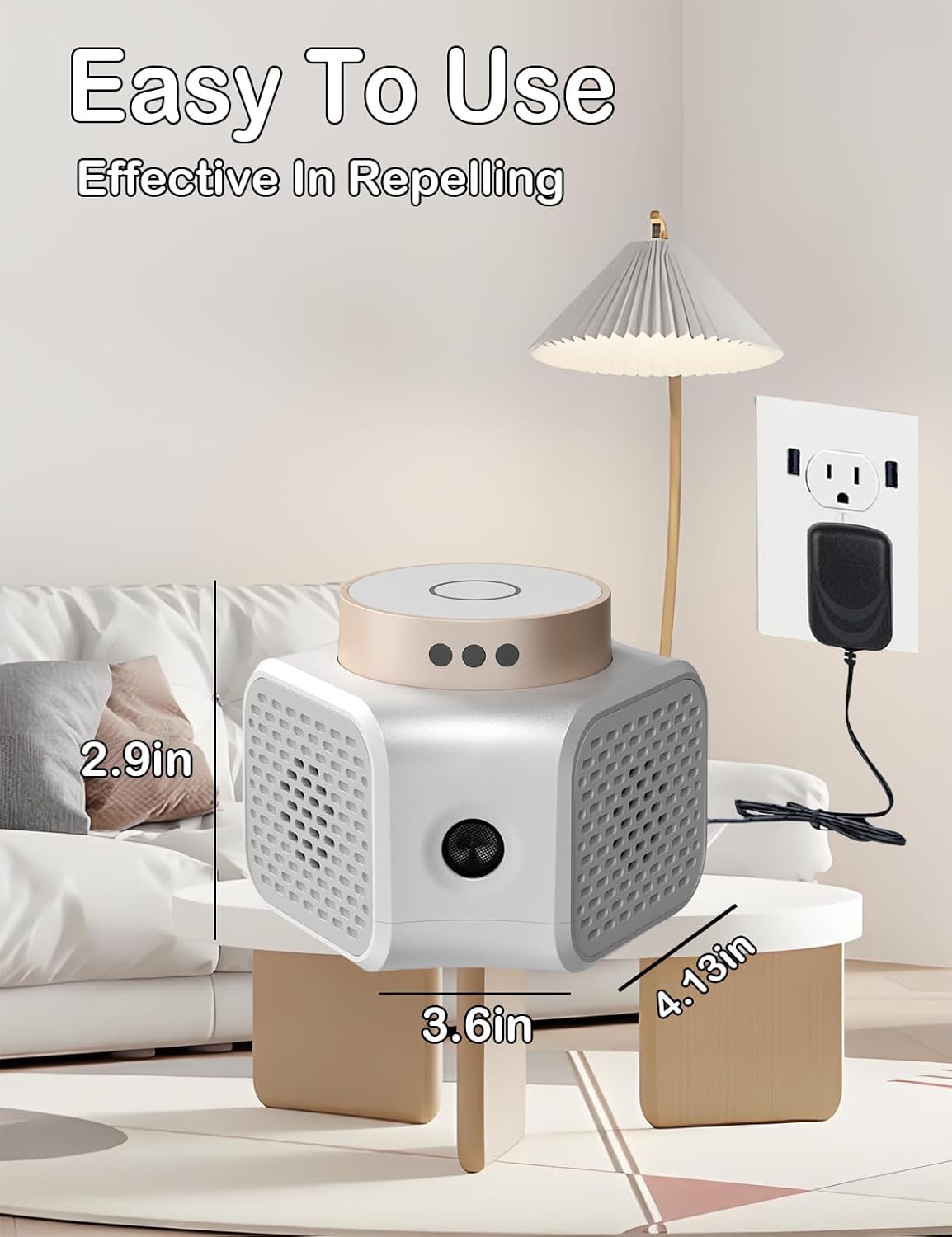 Pest Repellent Ultrasonic Plug in, Mice Repellent Indoor Pest Control for Rodent Squirrel Mouse Rat Bat Repeller, Electronic Plug in for House Kitchen Garage Basement Attics