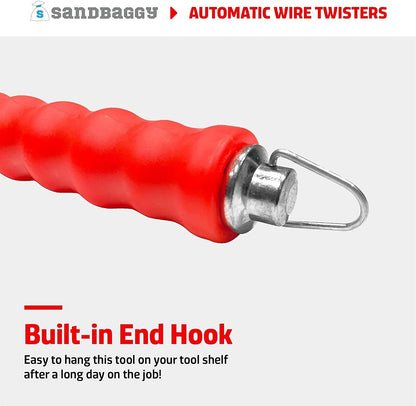 Sandbaggy Automatic Rebar Wire Tie Twister Tool | Ties Rebar 2X Faster Than Manual Tool | Galvanized Steel Components to Prevent Rust (5)
