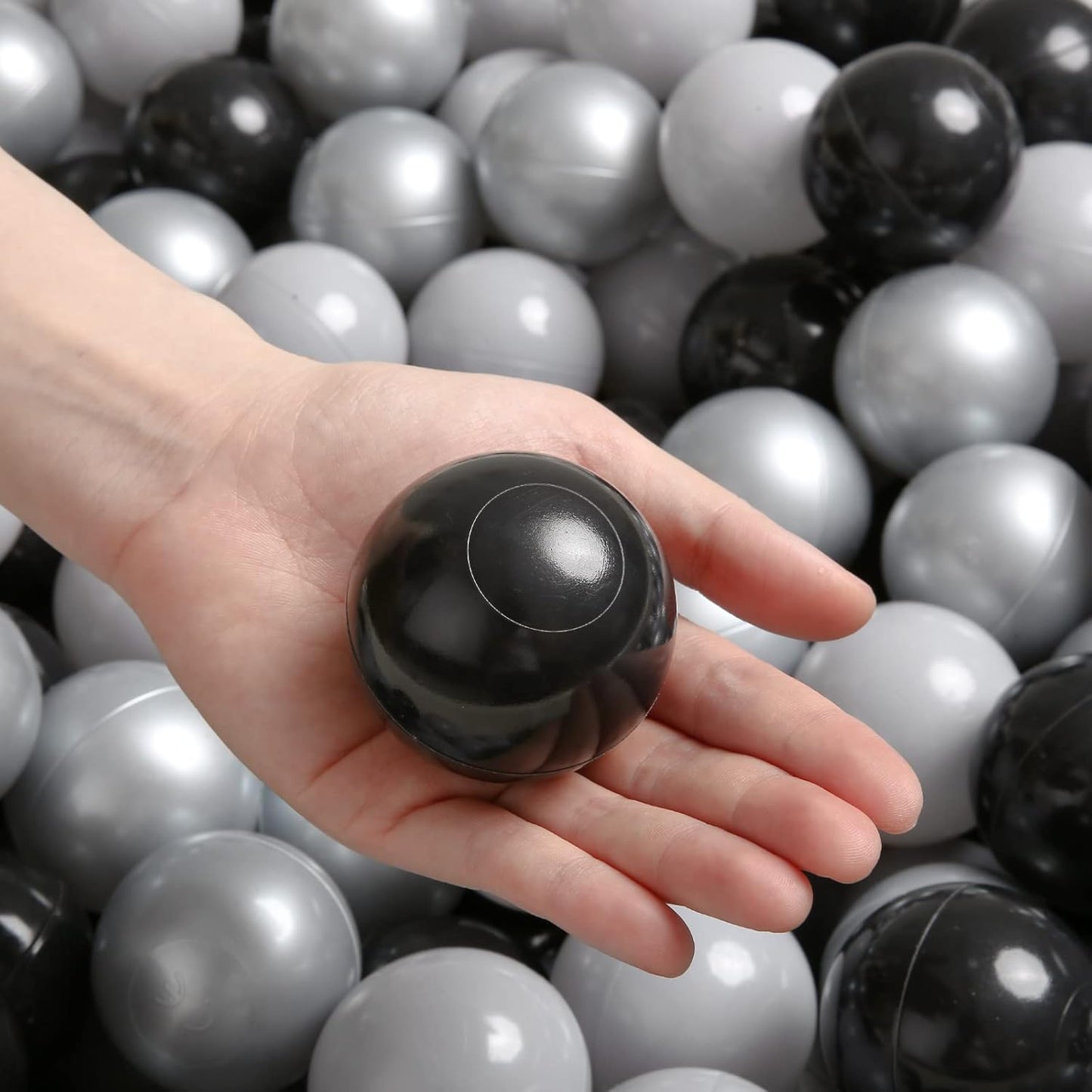 TRENDPLAY Plastic Balls for Ball Pits 2.2 Inch, Pack of 50 100 200 500 Hollow Balls, Perfect for Toddler Baby Pools,Party,Festival Decoration