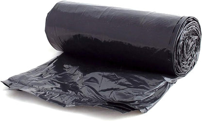 Aluf Plastics 56 Gallon Trash Can Liners (400 Count) - 43" x 47" - Thick 1.5 MIL Equivalent Black Trash Bags for Bathroom, Kitchen, Office, Industrial, Commercial, Recycling and More