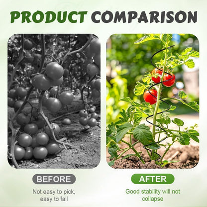 4PCS Tomato Twist Stake, 2025 Spiral Tomato Stakes, Reusable Climbing Plant Stake Tower for Tomatoes & Vines (4PCS)