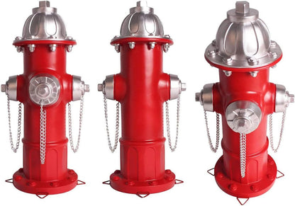 Dog Fire Hydrant Pee Post Statue with 4 Stakes, Fake Fire Hydrant for Dogs to Pee On Puppy Pee Post Training Tool Yard Garden Indoor Lawn Ornament Outdoor Statue (14.5 * 5.3 inch)