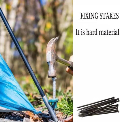 Metal Landscape Edging Anchoring Spikes, 50PCS 10 Inch Landscape Paver Edging Anchoring Spikes for Artificial Turf, Weed Barrier, Tent Spikes, Camping (50)