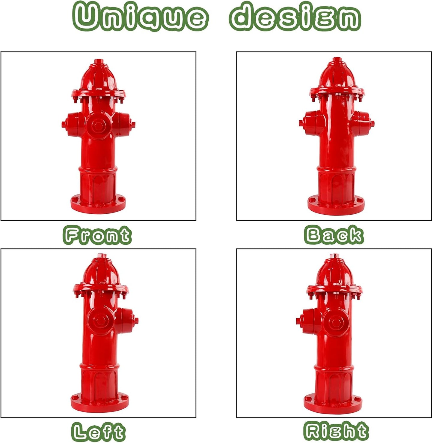 Dog Fire Hydrant Pee Post Statue with 4 Stakes, Fake Fire Hydrant for Dogs to Pee On Puppy Pee Post Training Tool Yard Garden Indoor Lawn Ornament Outdoor Statue (25 * 12 inch)