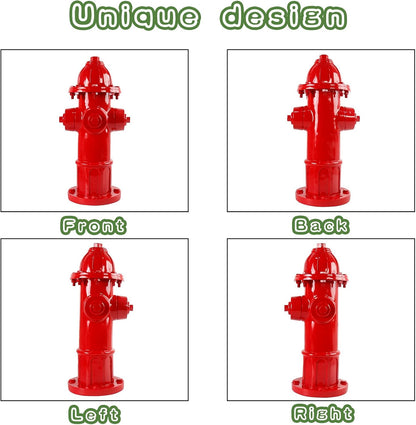 Dog Fire Hydrant Pee Post Statue with 4 Stakes, Fake Fire Hydrant for Dogs to Pee On Puppy Pee Post Training Tool Yard Garden Indoor Lawn Ornament Outdoor Statue (25 * 12 inch)