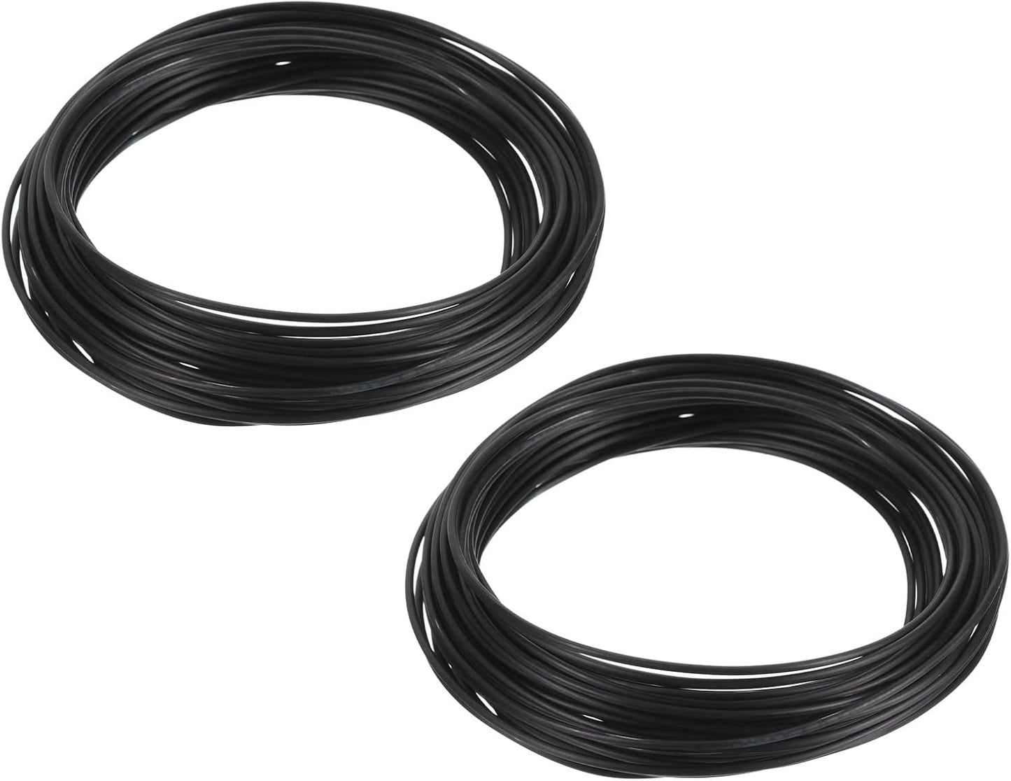 PATIKIL 1.5mm Bonsai Training Wire, 2 Rolls Floral Wire Stems Anodized Aluminum Tree Wire 65.6 Feet Total for Gardening Branch Fixing, Black
