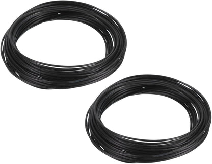 PATIKIL 1.5mm Bonsai Training Wire, 2 Rolls Floral Wire Stems Anodized Aluminum Tree Wire 65.6 Feet Total for Gardening Branch Fixing, Black