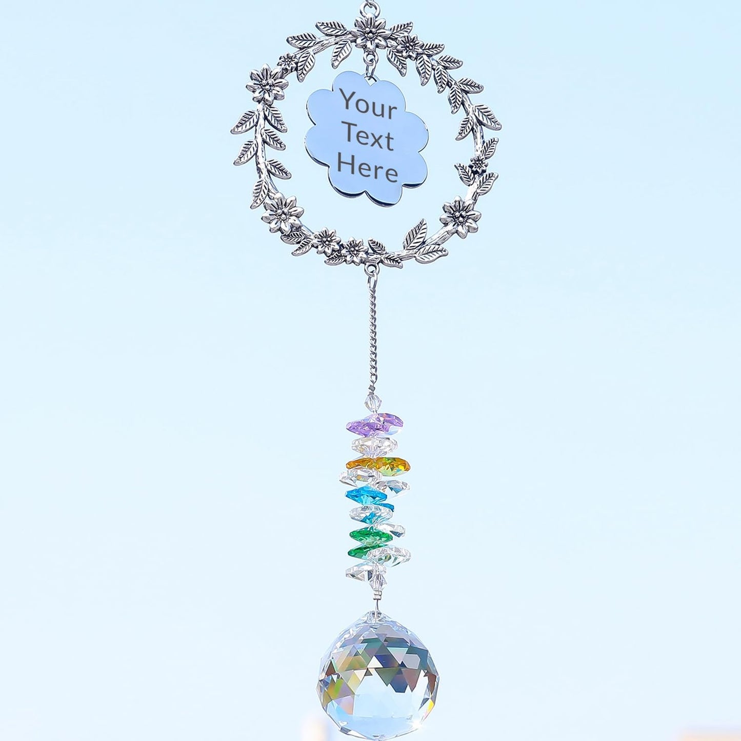 Persoanlized Gifts for Women Mom Sister Friends, Unique Crystal Suncatcher, Sun Catcher Ornament for Window Rainbow Maker Hanging Gift