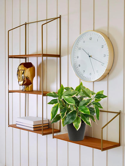 Artificial Plants Indoor Small Fake Plants in Pots Faux Pothos N‘ Joy Potted Plant Fake Indoor Plants with Black Pots for Bathroom Living Room Office Desk Shelves