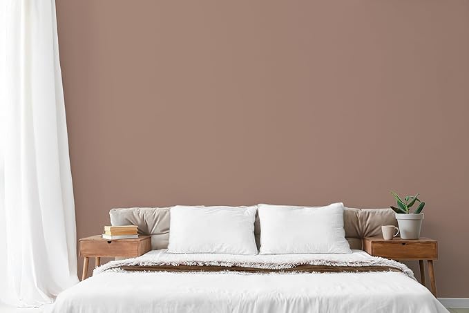 EVOLVE Paint & Primer: Environment-friendly, Low Sheen with One-coat Coverage for Interior & Exterior surfaces (Feather Brown, 1-Gallon)
