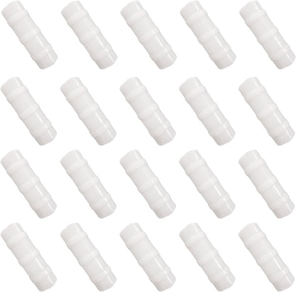 FDXGYH 20 Pcs Greenhouse Film Clamps ABS Snap ClampTube Clip Garden Buildings Tube Clip for 1" PVC Pipe（White）